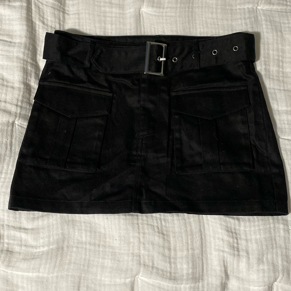 NWT Black Denim Skirt - Size Petite S